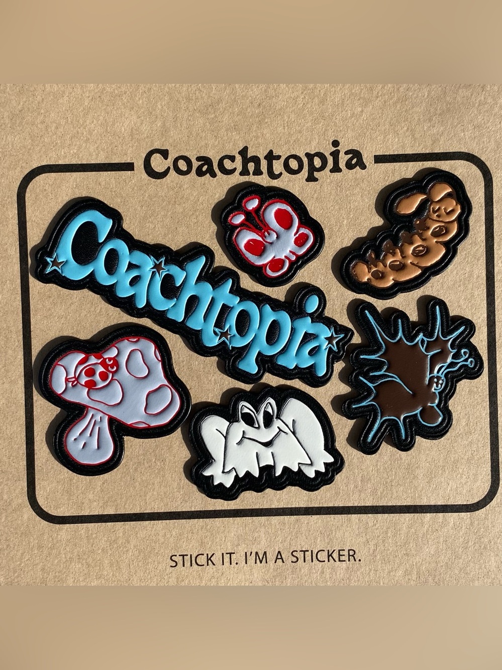 COACH / Coachtopia Stickers - Upcrafted Leather Sticker Set (2023) AUTHENTIC NWT